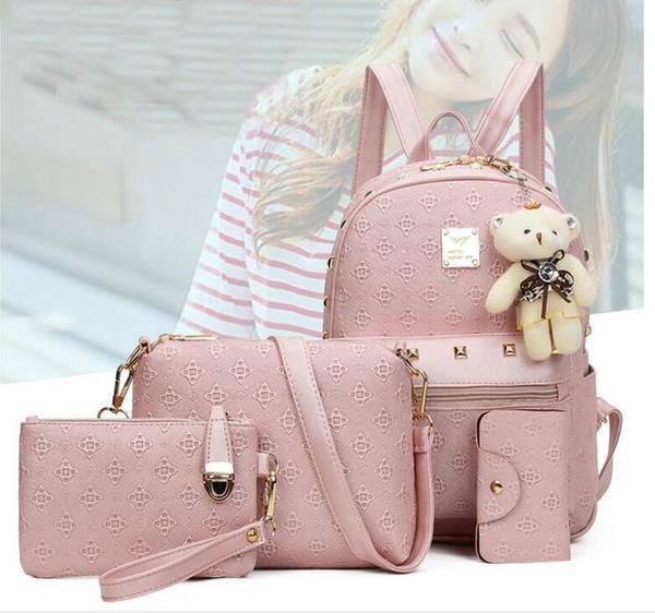 Fashion Women's Cute Bear Set Bag