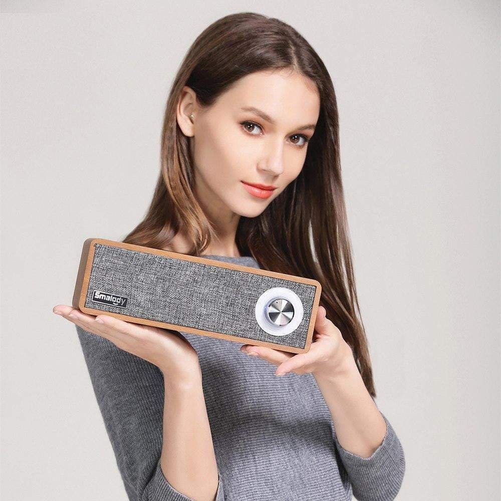 Portable Wooden Wireless Bluetooth 4.2 Speaker