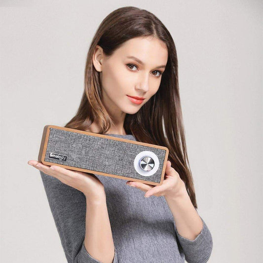 Portable Wooden Wireless Bluetooth 4.2 Speaker