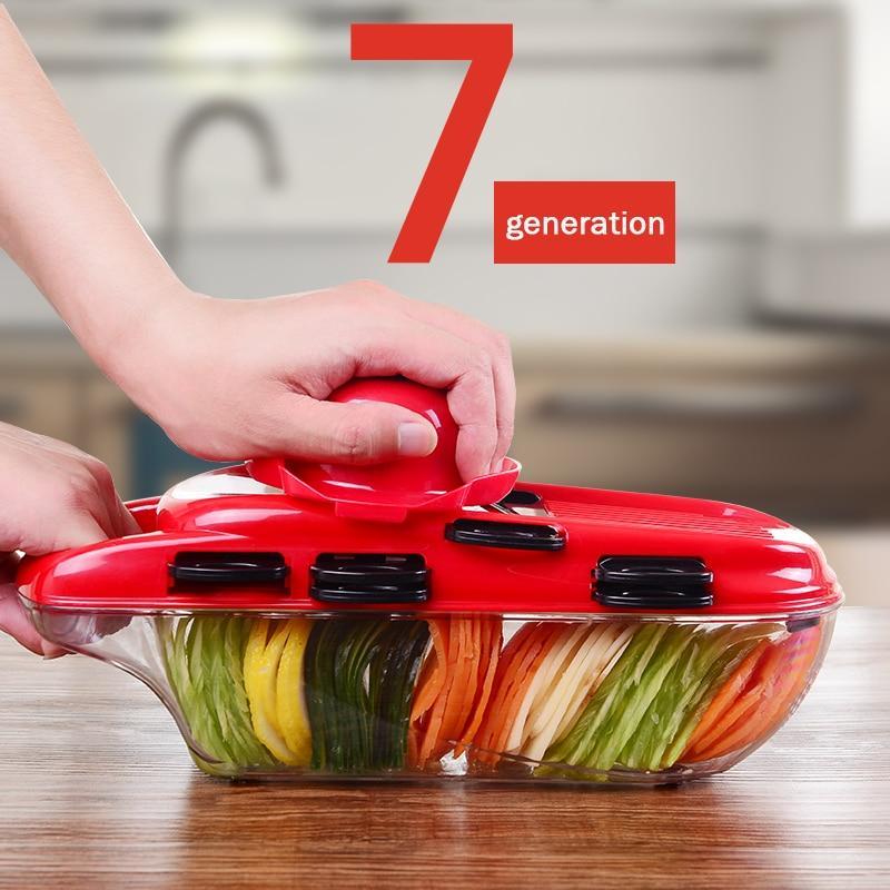 7 Blades Vegetable Mandoline Slicer