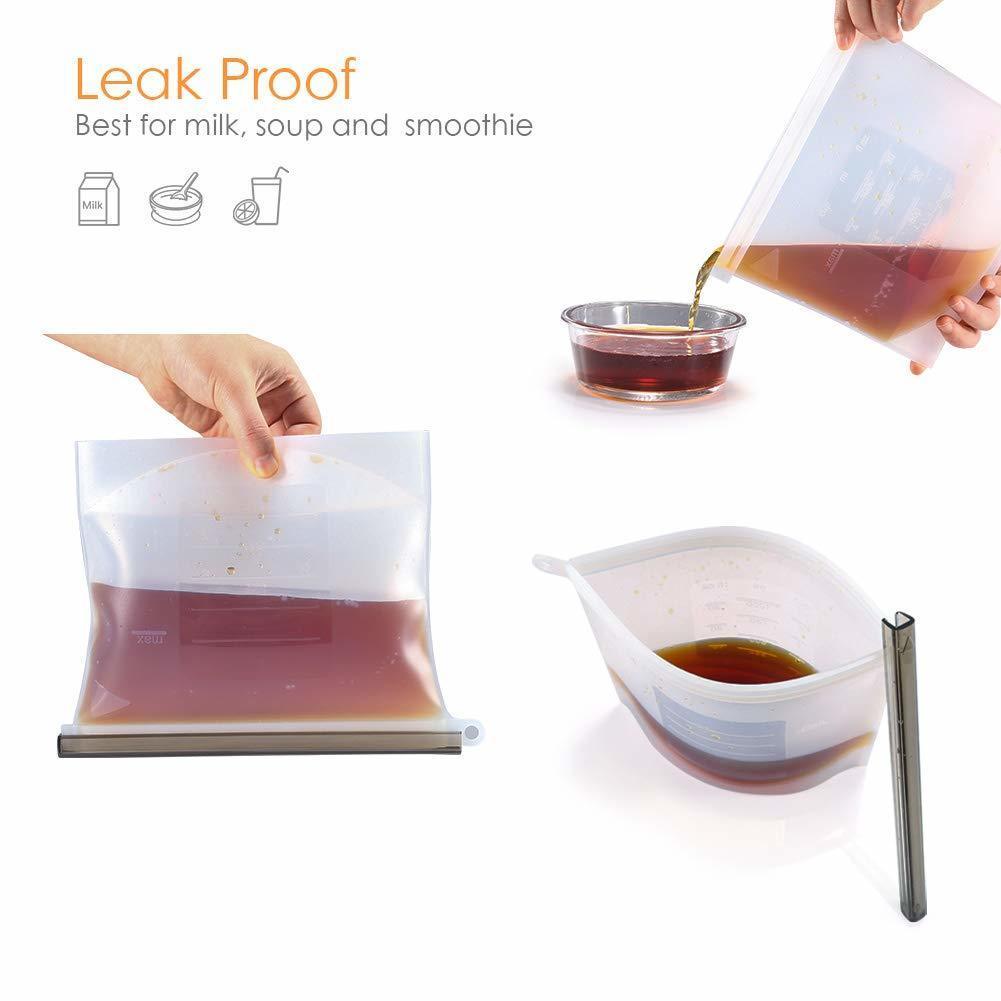 Zip Lock Leakproof Containers-Completely Plastic-Free