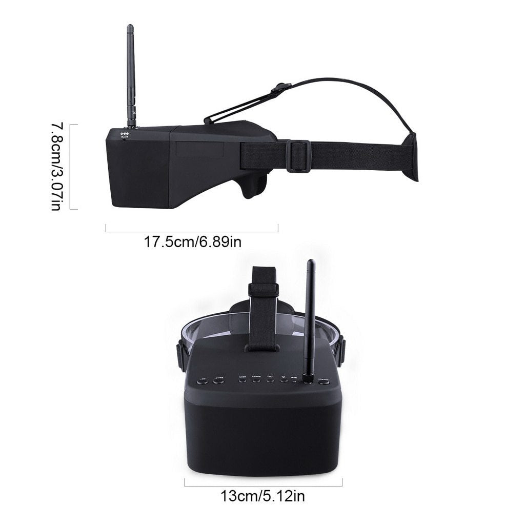 Goggles With Raceband Auto-Searching Build In Battery