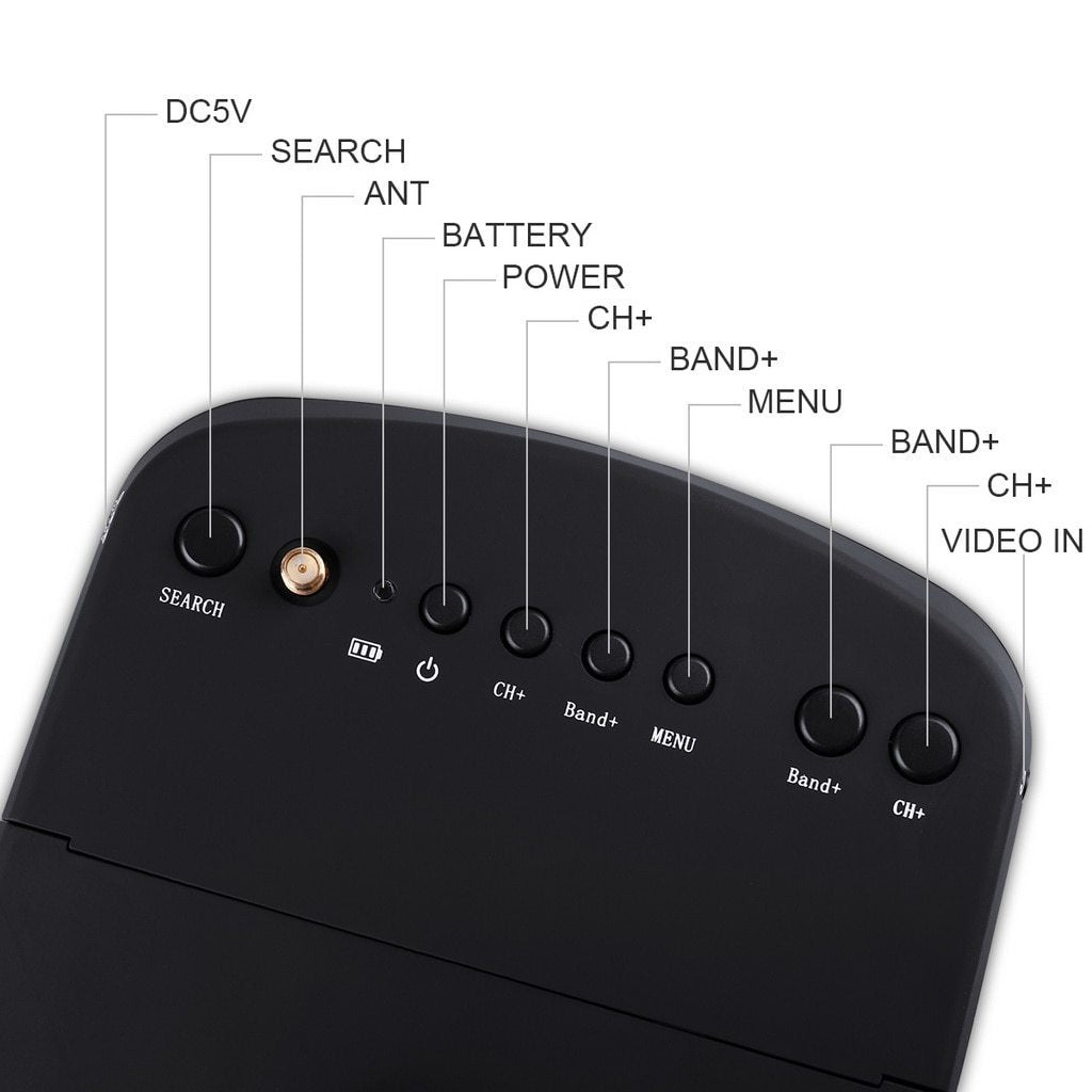 Goggles With Raceband Auto-Searching Build In Battery