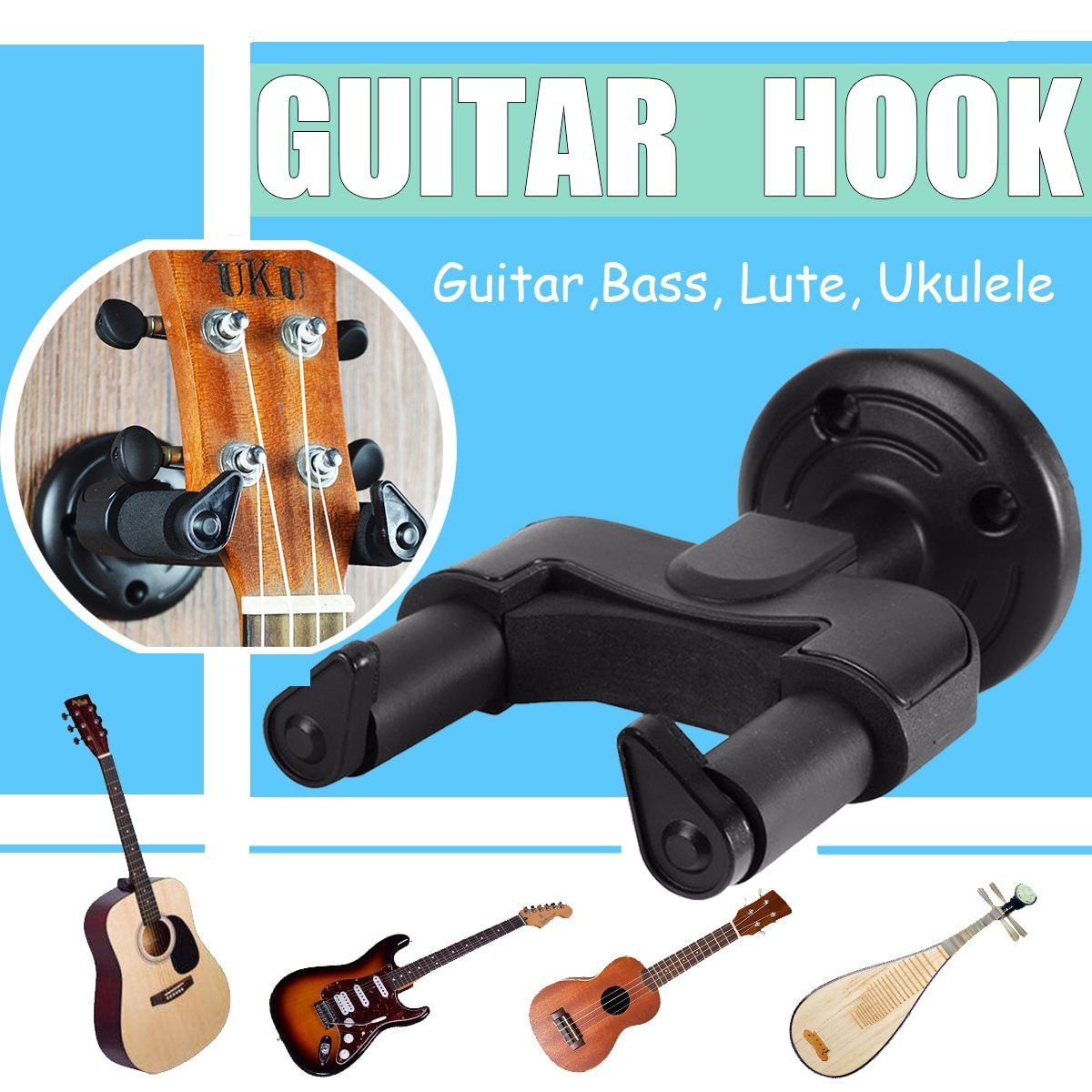 Auto Lock Guitar Hanger