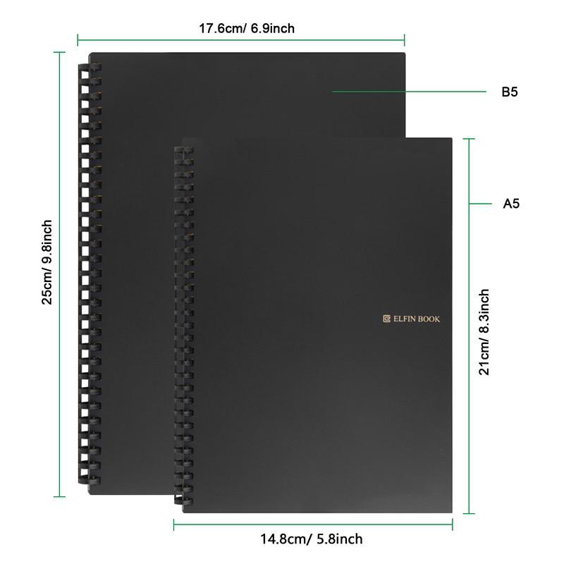 Elfinbook Reusable Notebook 2.0 + 1x Pilot Pen