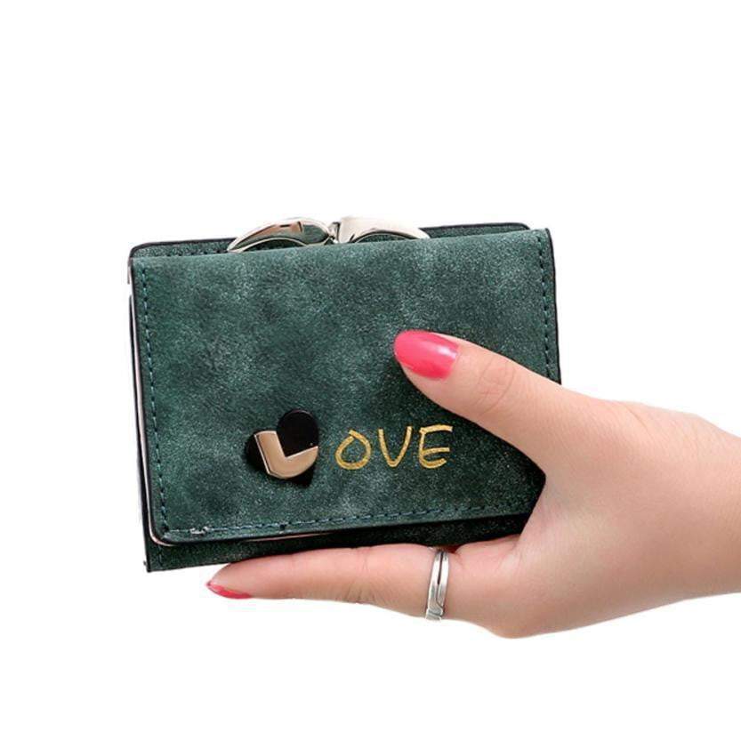 New Winter Fashion Trends Pumping Multi-card Position Two Fold Wallet lady Short Zipper Holder