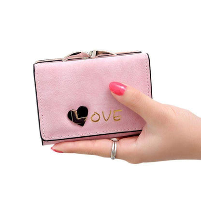 New Winter Fashion Trends Pumping Multi-card Position Two Fold Wallet lady Short Zipper Holder