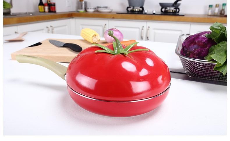 Fruit Color Ceramic Aluminum Frying Pan