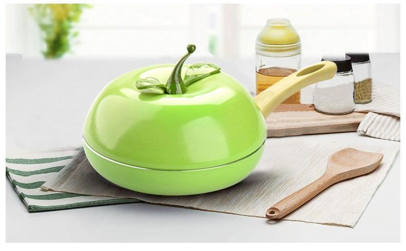 Fruit Color Ceramic Aluminum Frying Pan