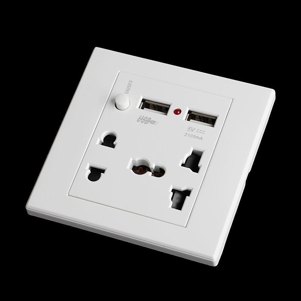 Double USB Port Power Socket