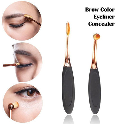 GoldBrush - 5 Piece Oval Makeup Brush