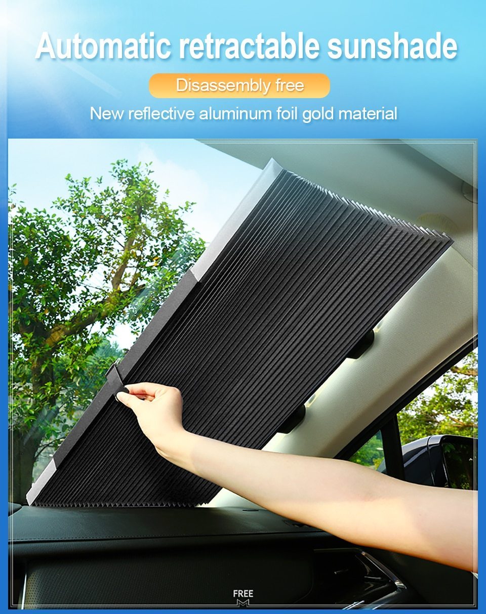 Car Retractable Windshield Cover