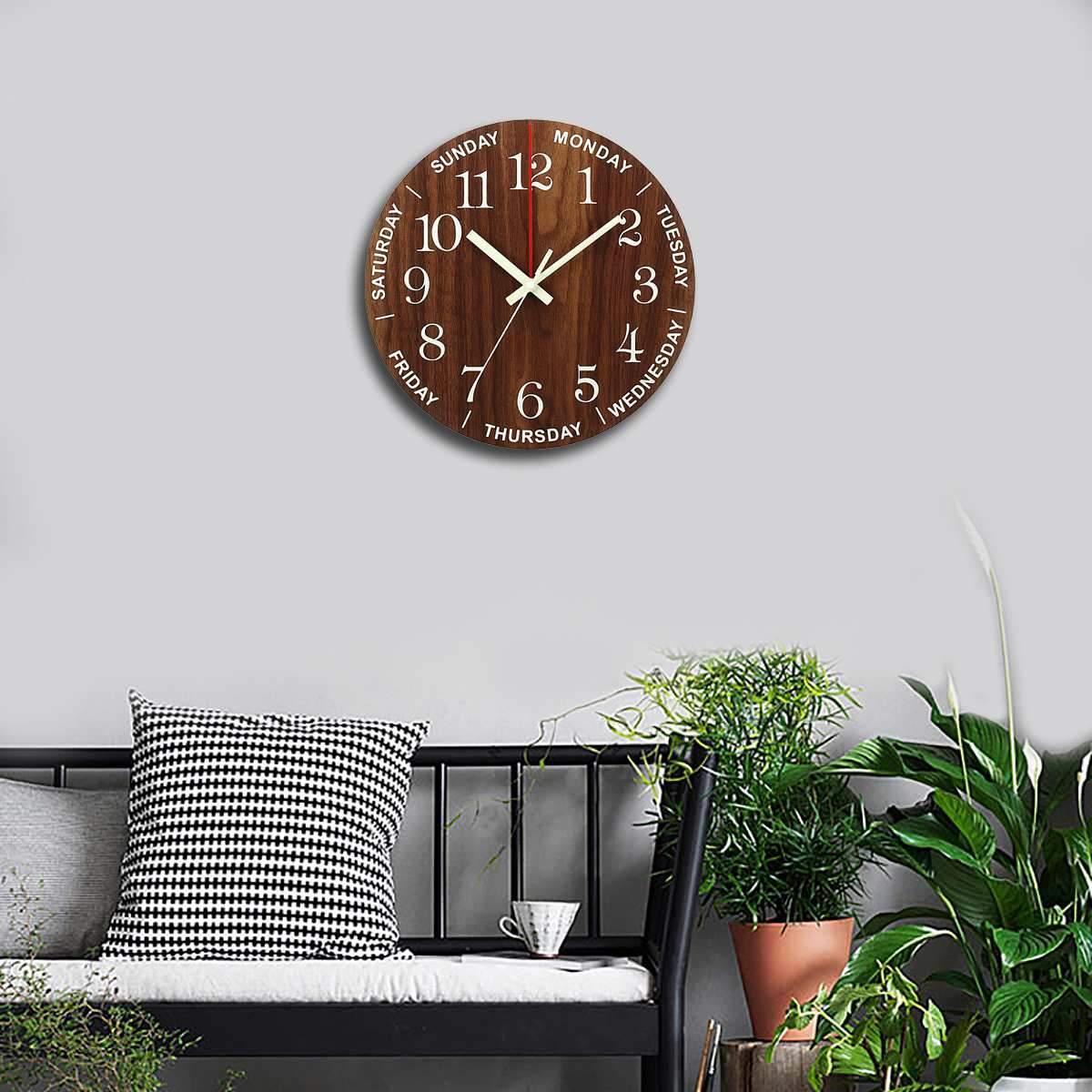 12 Inch Luminous Wall Clocks Home Decor Bedroom Decor