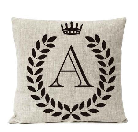 Personalized Alphabet Pillow Cover