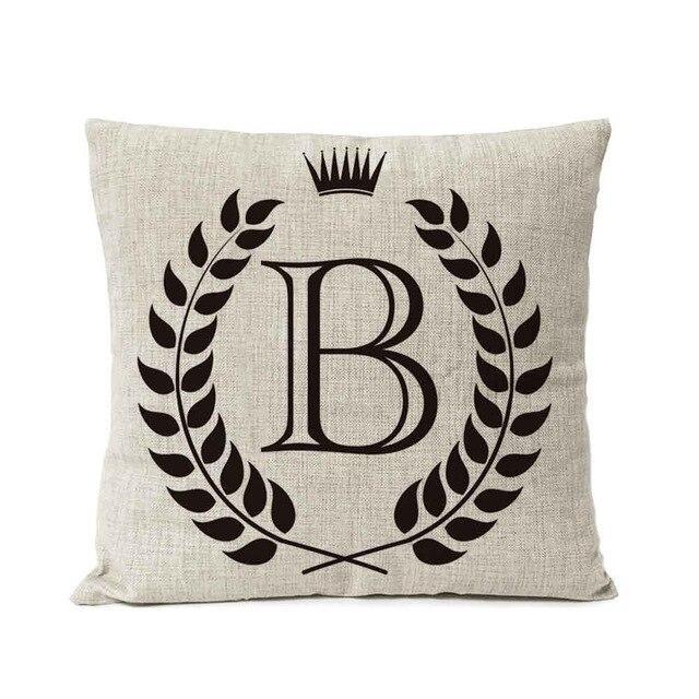 Personalized Alphabet Pillow Cover