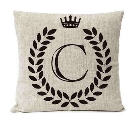 Personalized Alphabet Pillow Cover