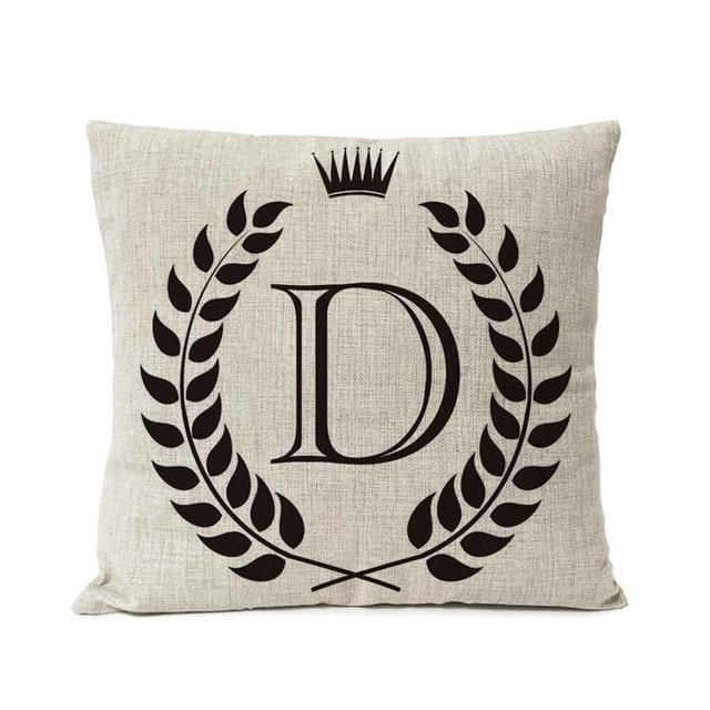 Personalized Alphabet Pillow Cover