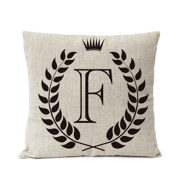 Personalized Alphabet Pillow Cover