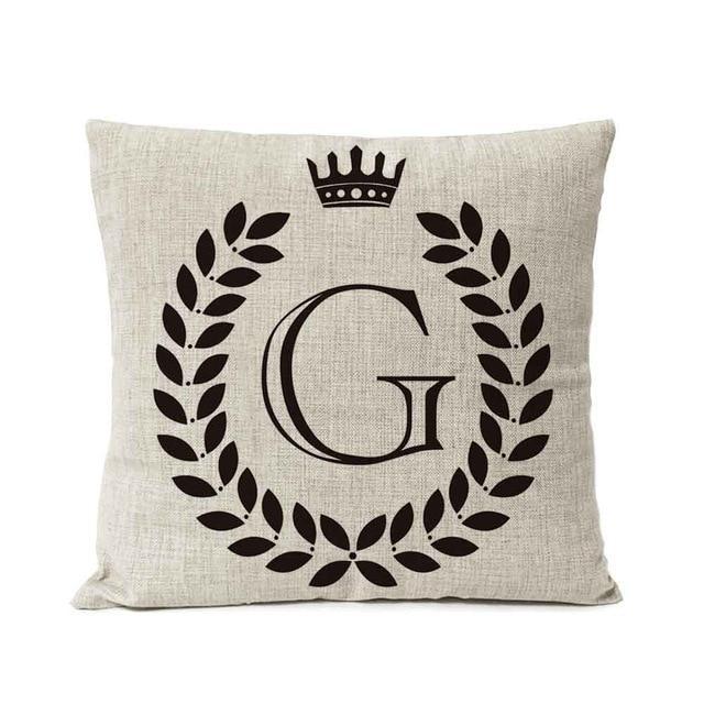 Personalized Alphabet Pillow Cover