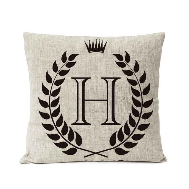 Personalized Alphabet Pillow Cover