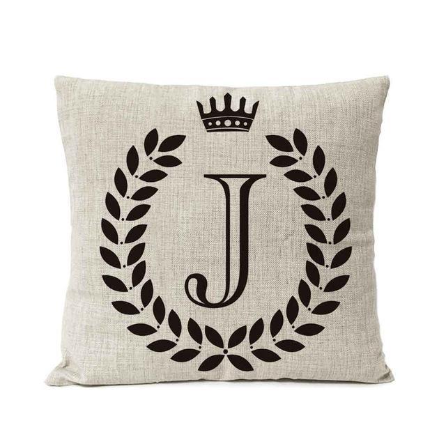 Personalized Alphabet Pillow Cover