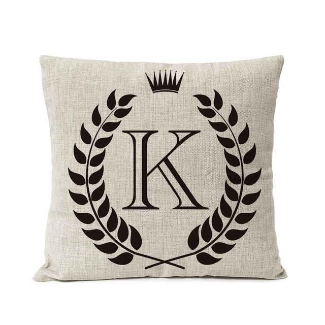 Personalized Alphabet Pillow Cover