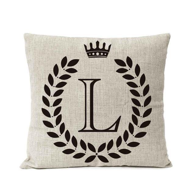 Personalized Alphabet Pillow Cover