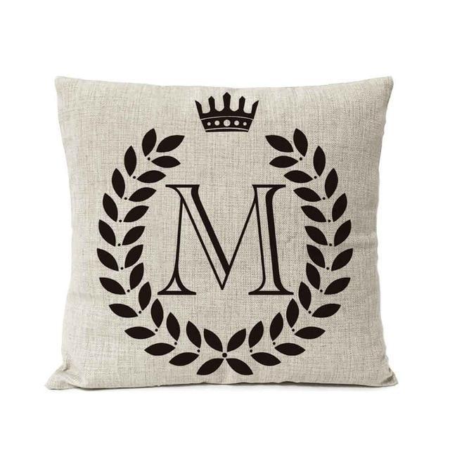 Personalized Alphabet Pillow Cover