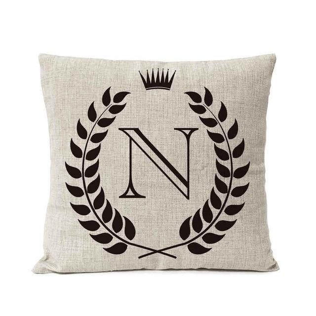 Personalized Alphabet Pillow Cover