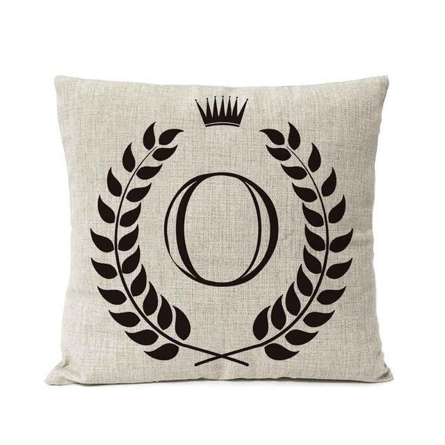 Personalized Alphabet Pillow Cover