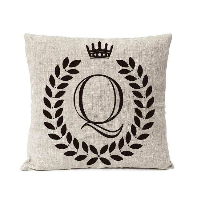 Personalized Alphabet Pillow Cover