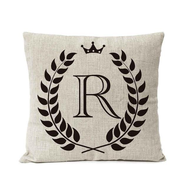 Personalized Alphabet Pillow Cover