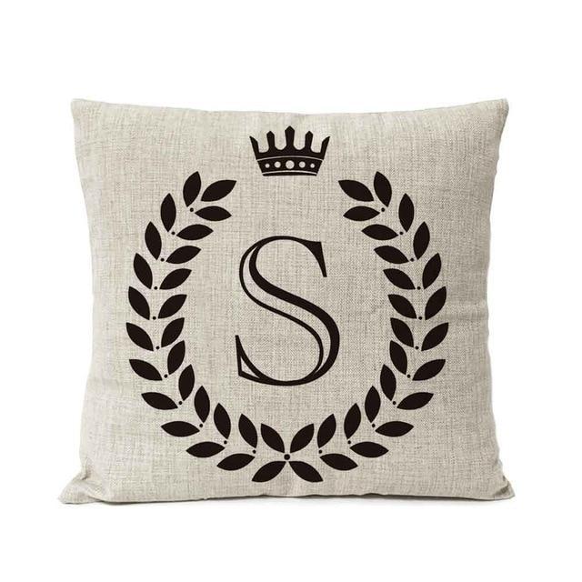 Personalized Alphabet Pillow Cover