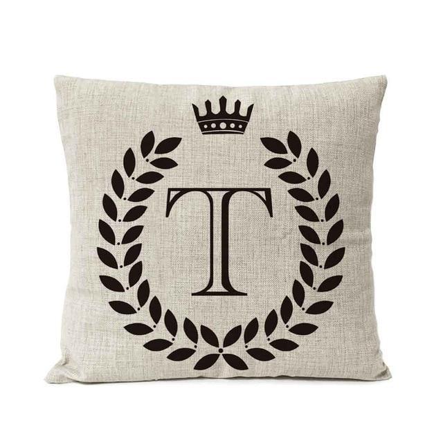 Personalized Alphabet Pillow Cover