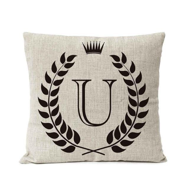 Personalized Alphabet Pillow Cover