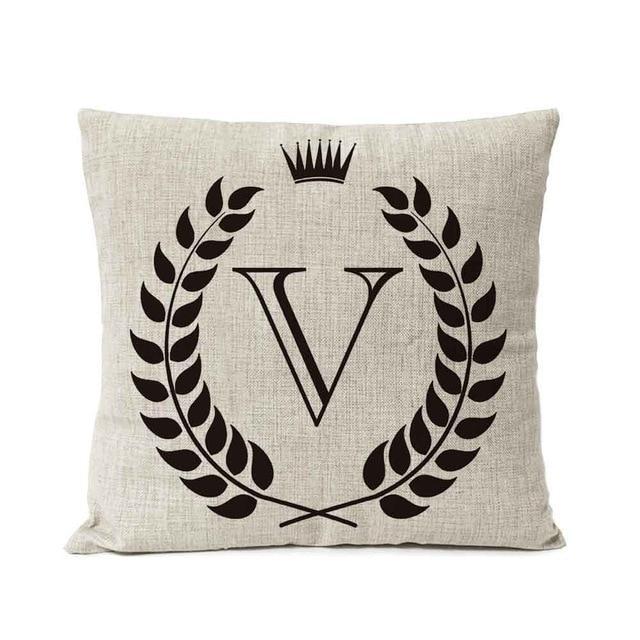 Personalized Alphabet Pillow Cover