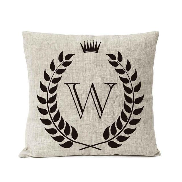 Personalized Alphabet Pillow Cover