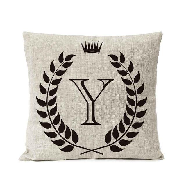 Personalized Alphabet Pillow Cover