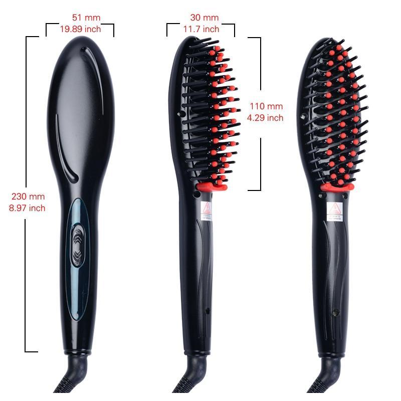 StraightBrush 2-in-1 Hair Straightening Brush