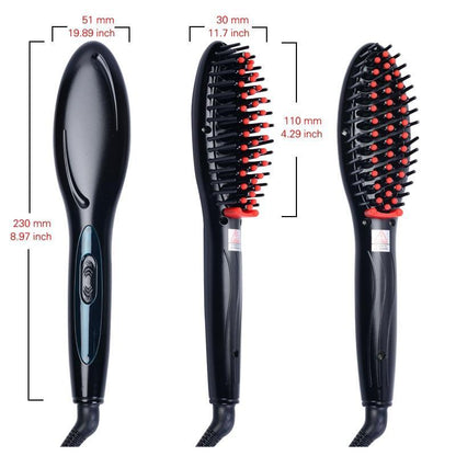 StraightBrush 2-in-1 Hair Straightening Brush