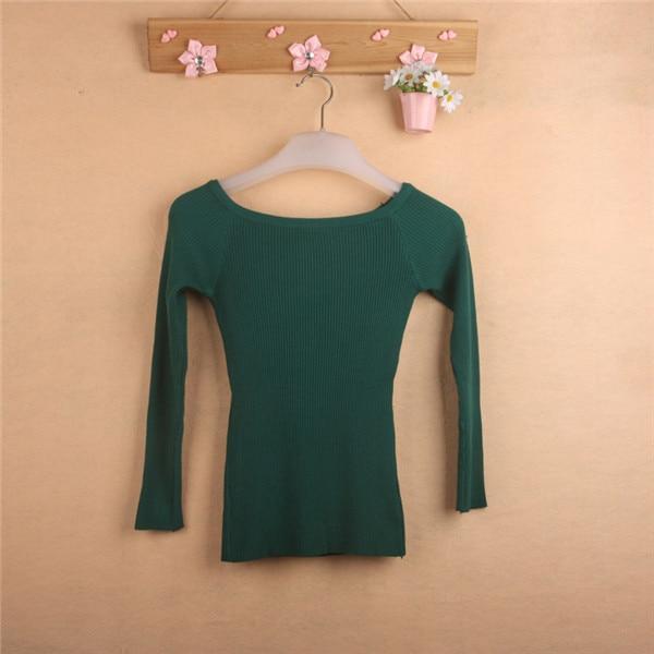 Slit Neckline Strapless Sweater