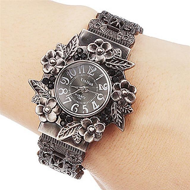 Retro Vintage Bracelet Bangle Women Watch