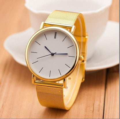 New Famous Brand Silver Casual Geneva Quartz Watches