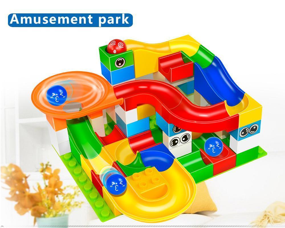 Marble Race Game - Educational Building Blocks Toy
