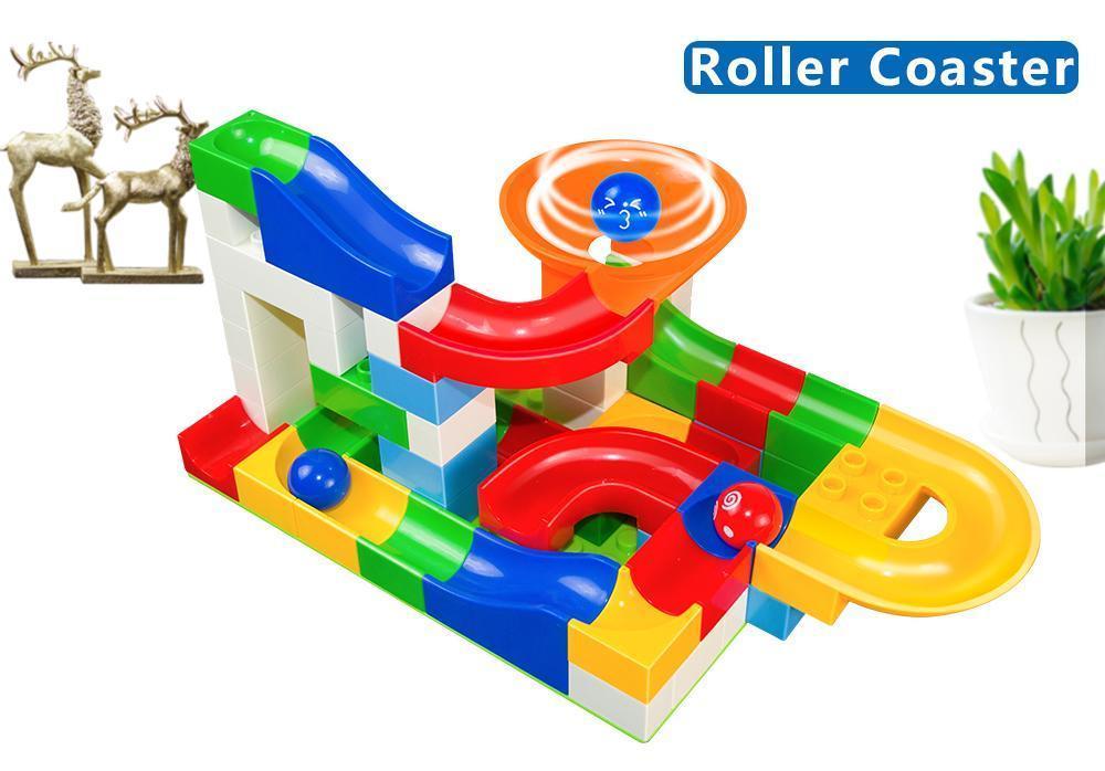 Marble Race Game - Educational Building Blocks Toy