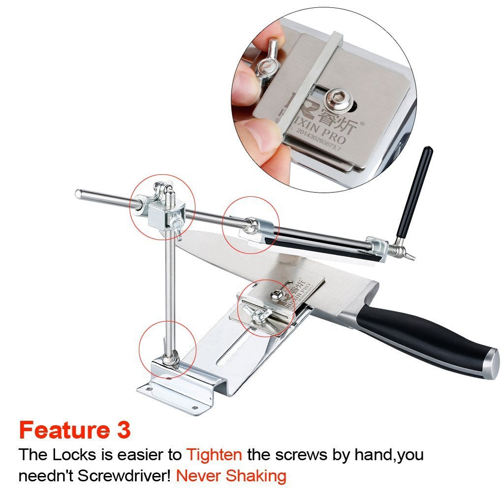 Professional All Iron Steel Knife Sharpener Pro Kitchen Sharpening System