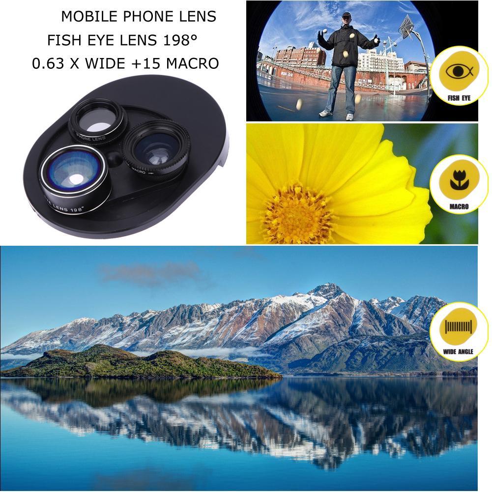 4 in 1 Clip-on Mobile Phone Camera Lens