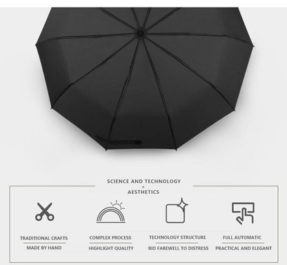 Luxury Automatic Open & close Umbrella Folding Wind water Resistant