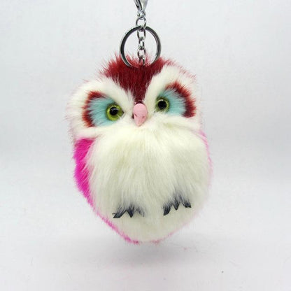 Fluffy Owl KeyChain