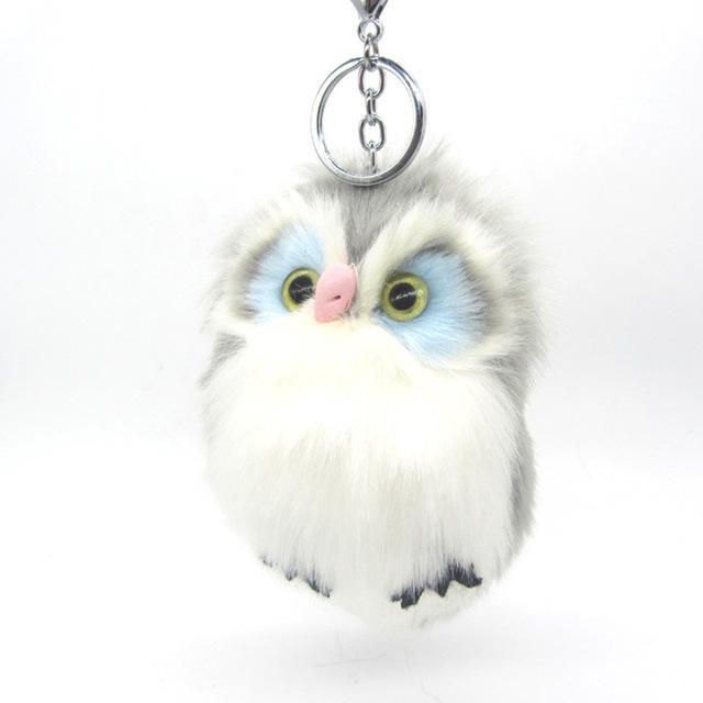 Fluffy Owl KeyChain